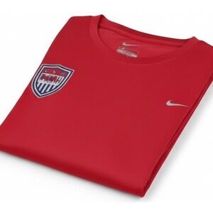 Nike Soccer Shirt Short Sleeve Red Size XL National Women's Soccer